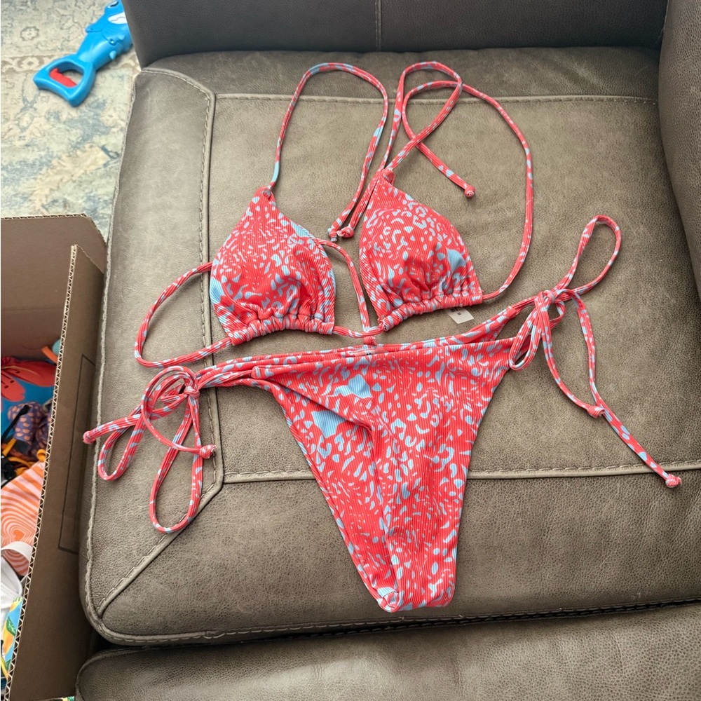 Red and Blue Bikini Set - Picture 3 of 3